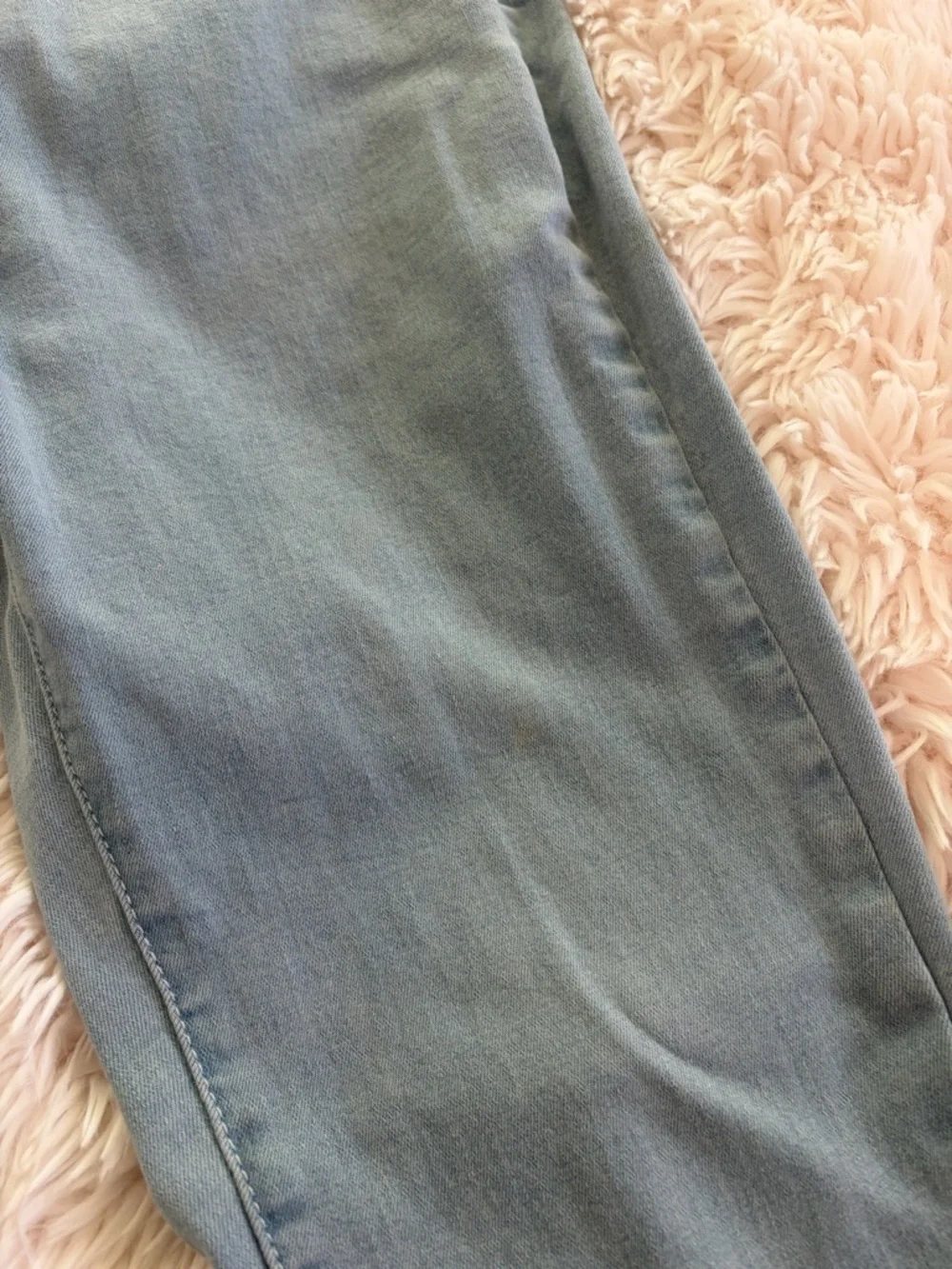 Light Wash Lace-Up Flare Jeans - Picture 6 of 6